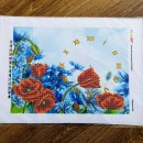 Годинник з волошками та маками